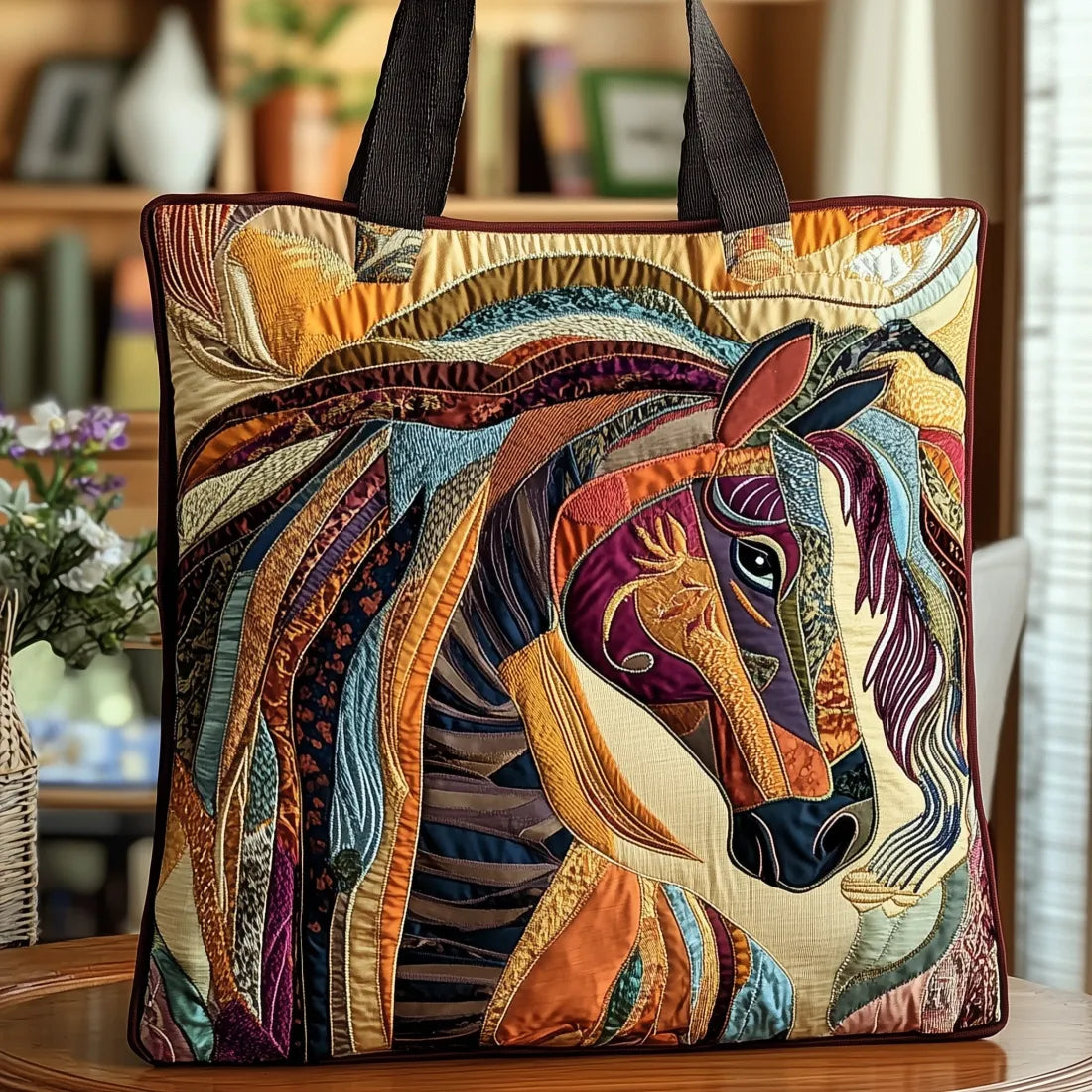 Multicolor Bag with Mosaic Pattern