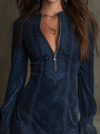 Debbie | Suede Mini Dress