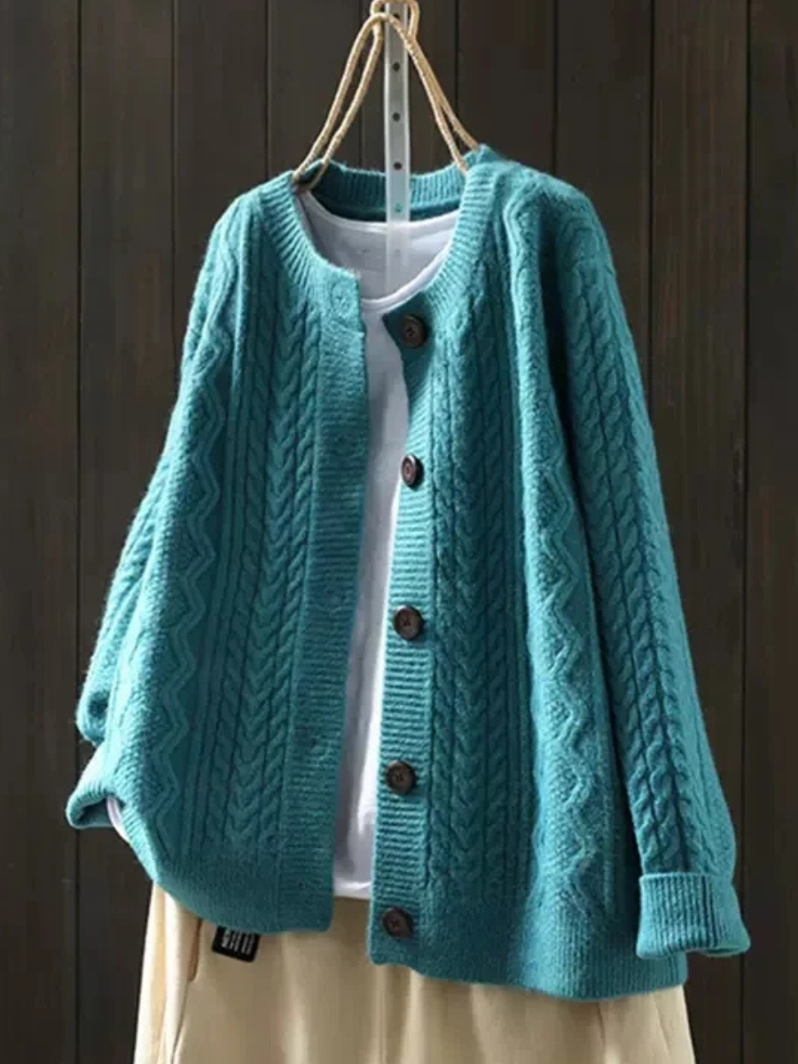 THE LORENZA | CABLE CARDIGAN