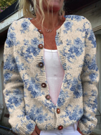 Daysie | Vintage Print Cardigan Sweater