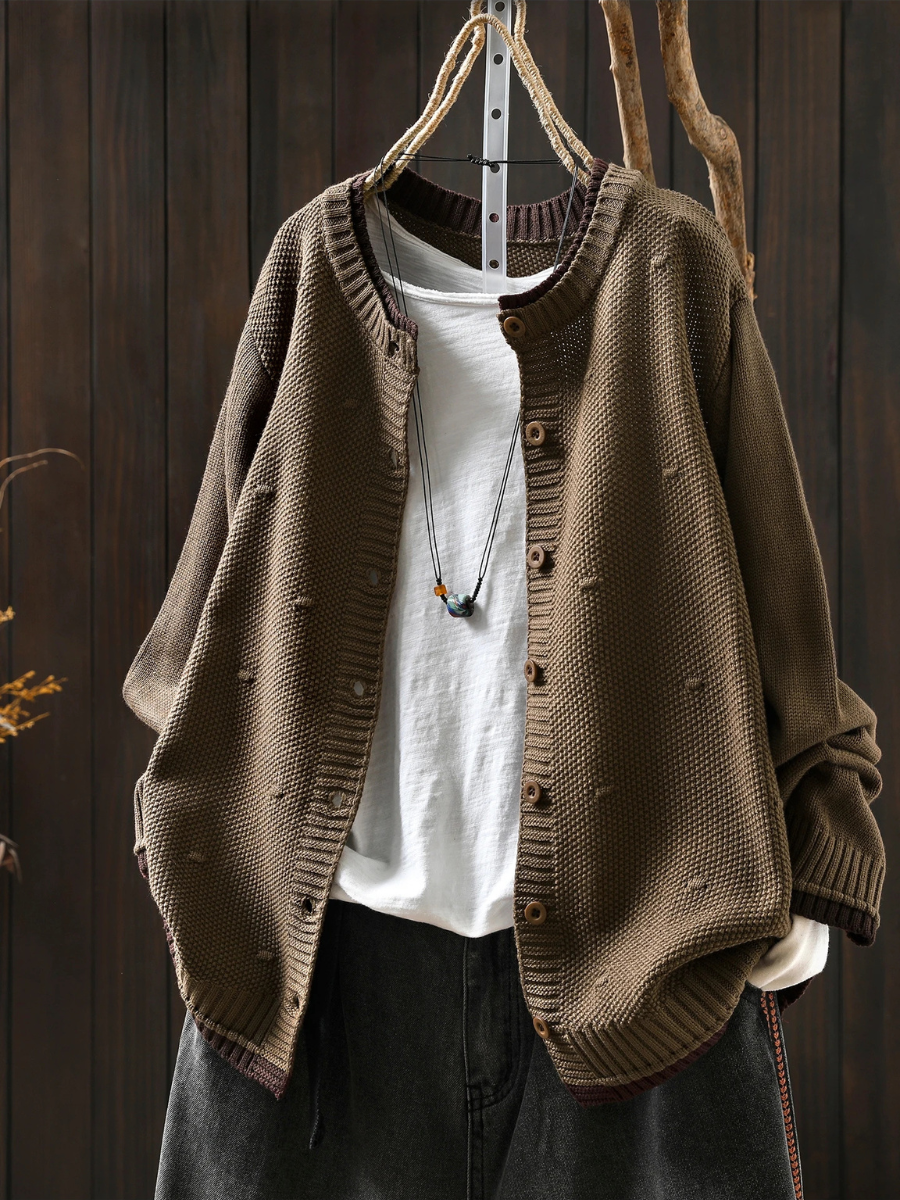 THE ISOLDE | TEXTURED CARDIGAN