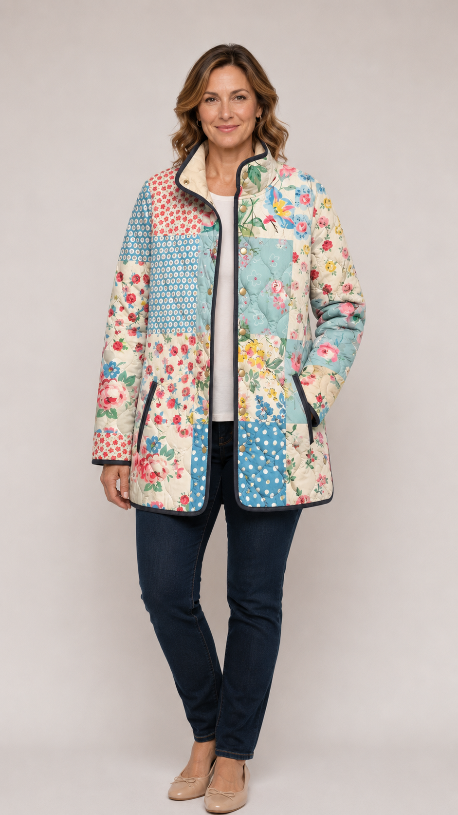 BRYNN | Charming Floral Quilted Jacket