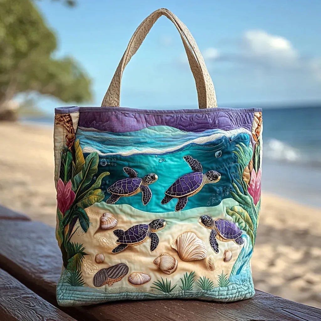 Handmade Bag with Lagoon Motif