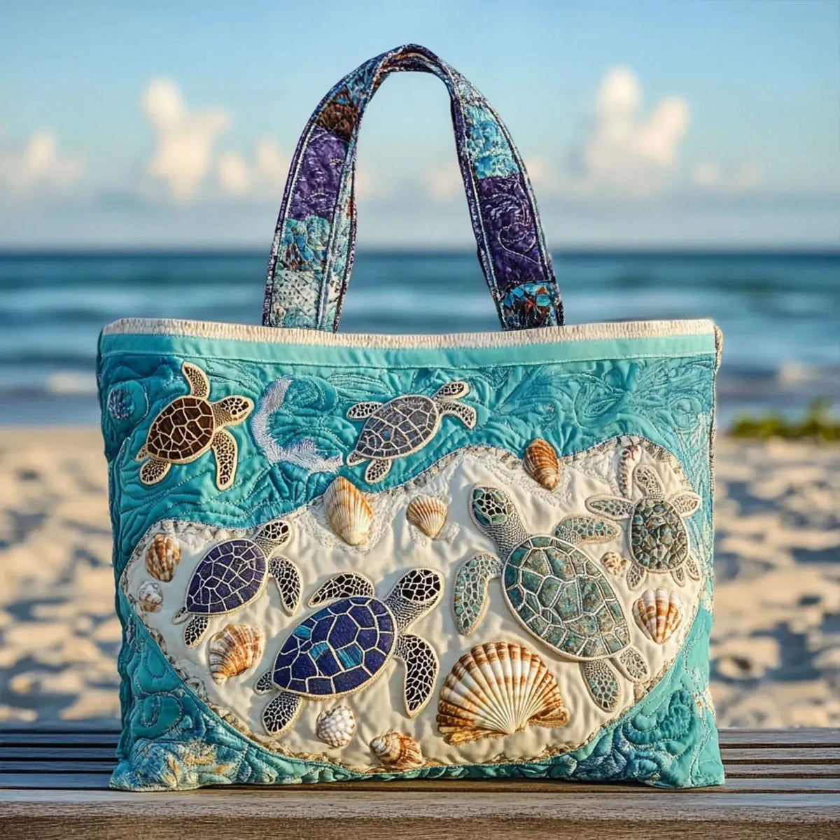 Handmade Bag with Turtle