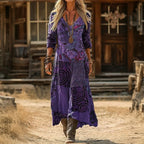 Evelyn | Vintage-Inspired Long Sleeve Casual Dress