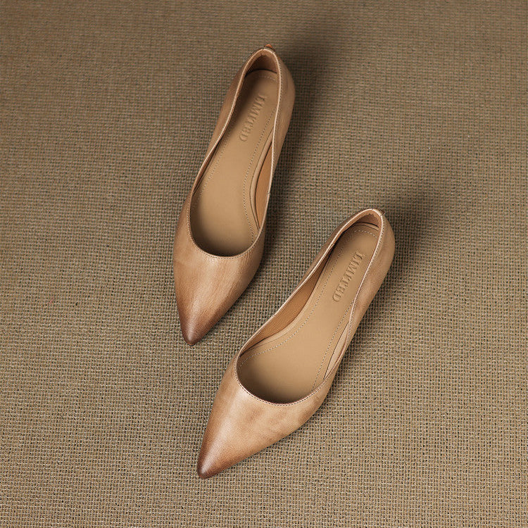Arla Genuine Leather Flats