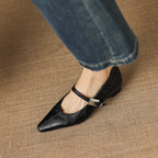 Tamsin | Pointed-Toe Mary Jane Flat