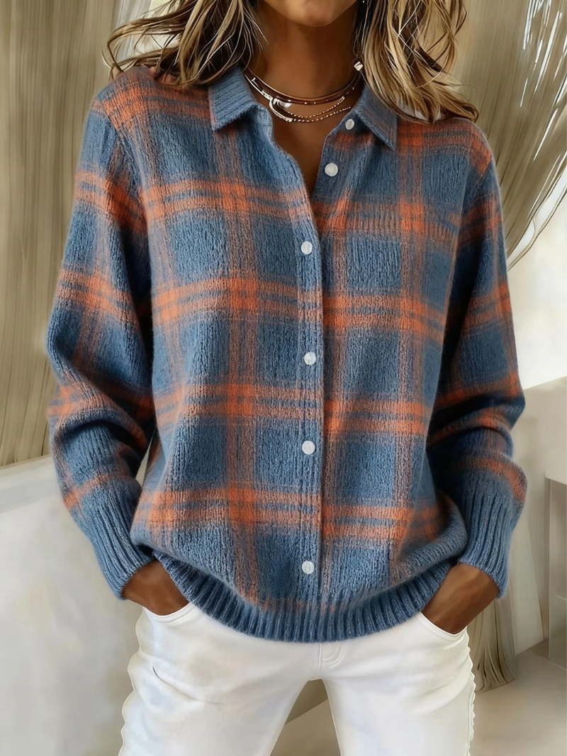 Avondale | Plaid Button-Up Cardigan