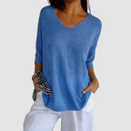 Camille Knit V-Neck Top