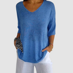 Camille Knit V-Neck Top