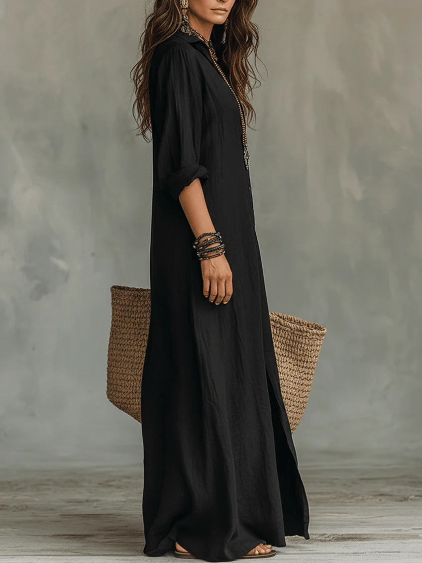 Soline | Maxi Dress with Buttons