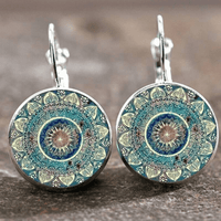 Zenara | Vintage Rounded Mandala Earrings