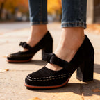 Corinna | Women's Mary Jane Block Heel Bow Pump