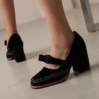 Corinna | Women's Mary Jane Block Heel Bow Pump