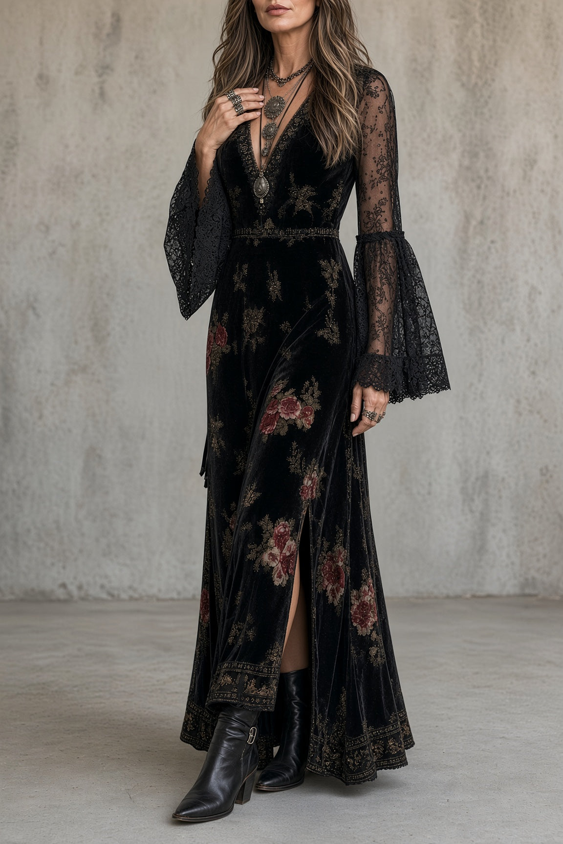 Natalie Velvet Dress