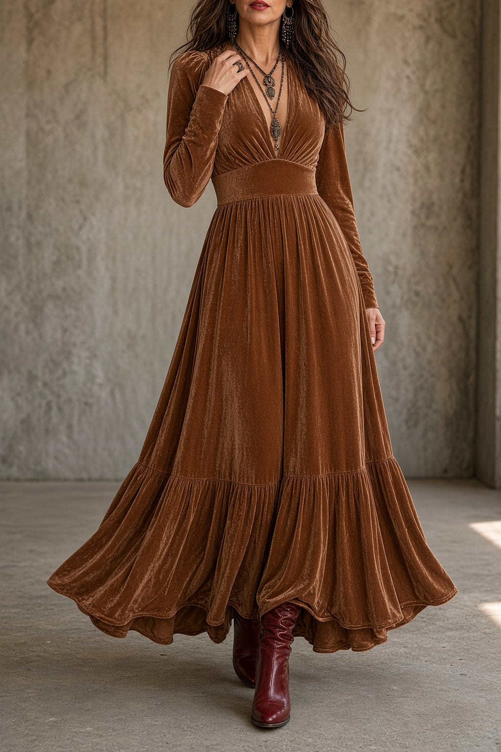 Ava Velvet Dress