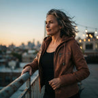 CASSIA | Hooded Moto Jacket
