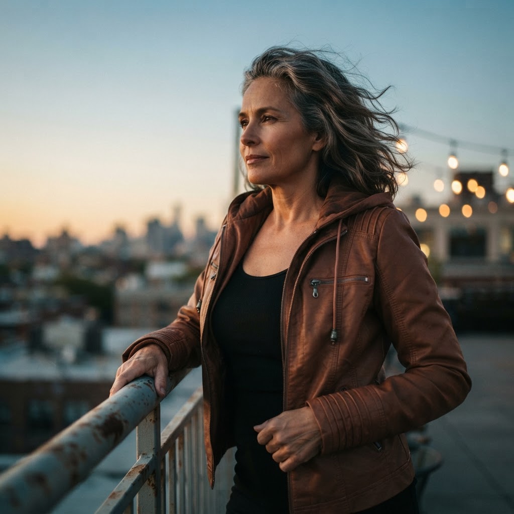 CASSIA | Hooded Moto Jacket