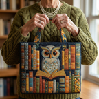Handmade Bag with Owl Motif