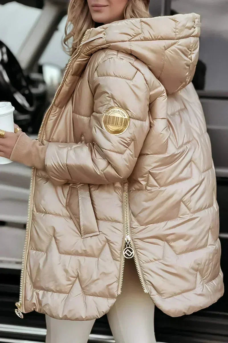 Marga | Long Warm Quilted Jacket