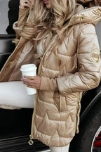 Marga | Long Warm Quilted Jacket
