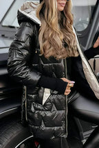 Marga | Long Warm Quilted Jacket