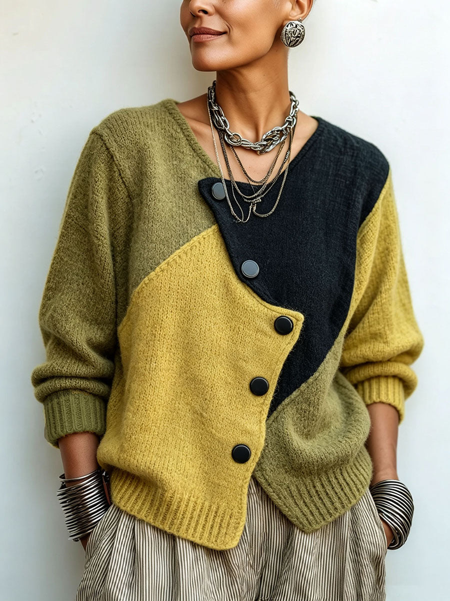Palette | Asymmetric Colorblock Sweater