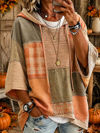Cristina | Autumn Patchwork Oversized Hoodie