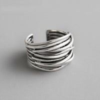 Sylvian | Sterling Silver Adjustable Layered Ring