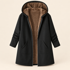 The Britta Sherpa Coat in Black