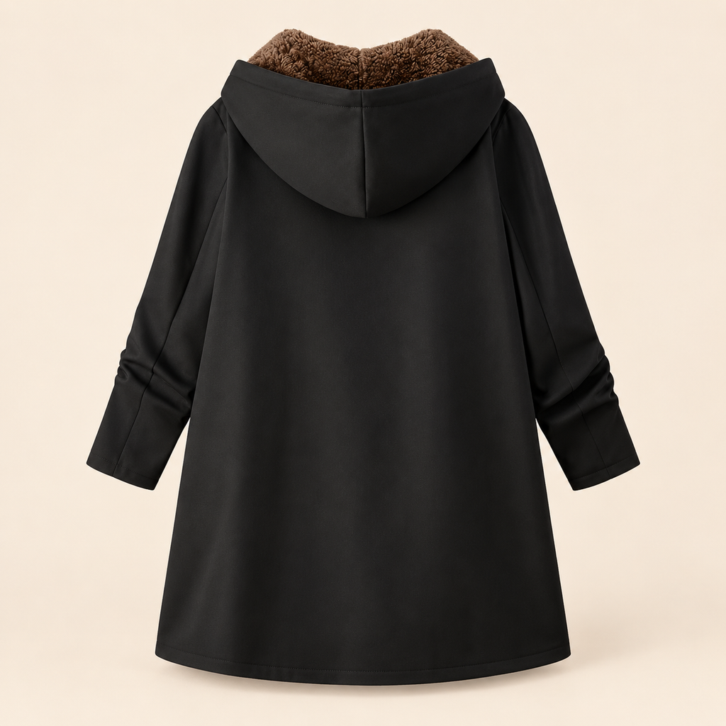 The Britta Sherpa Coat in Black
