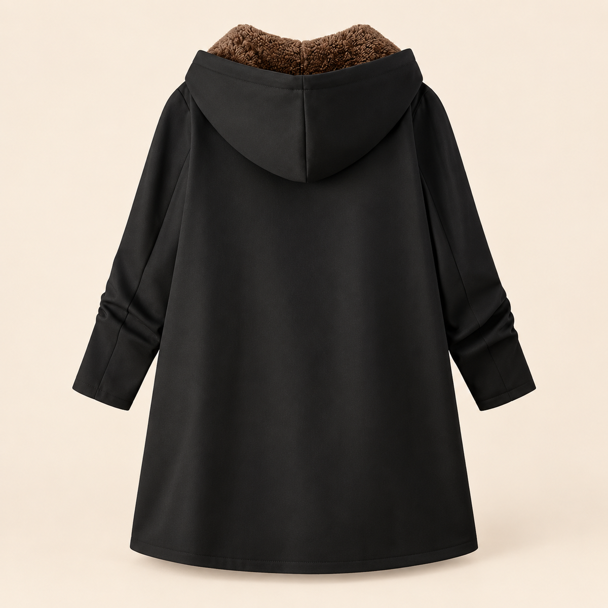 The Britta Sherpa Coat in Black