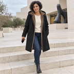 The Britta Sherpa Coat in Black