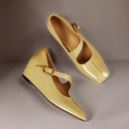 Viora | Genuine Leather Mary Jane Heels