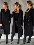 Emeline | Double-Breasted Longline Overcoat